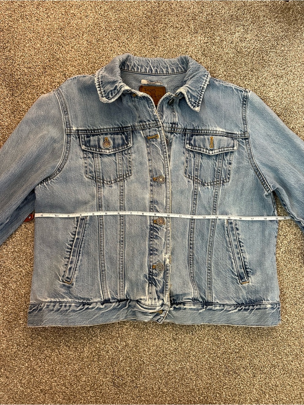 VTG 90’s RALPH LAUREN Jeans Co. Denim Jean Trucker Jacket Women’s Sz L Heritage - Picture 11 of 12